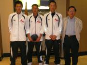 藤田さんと齋木君、井上君、天野君